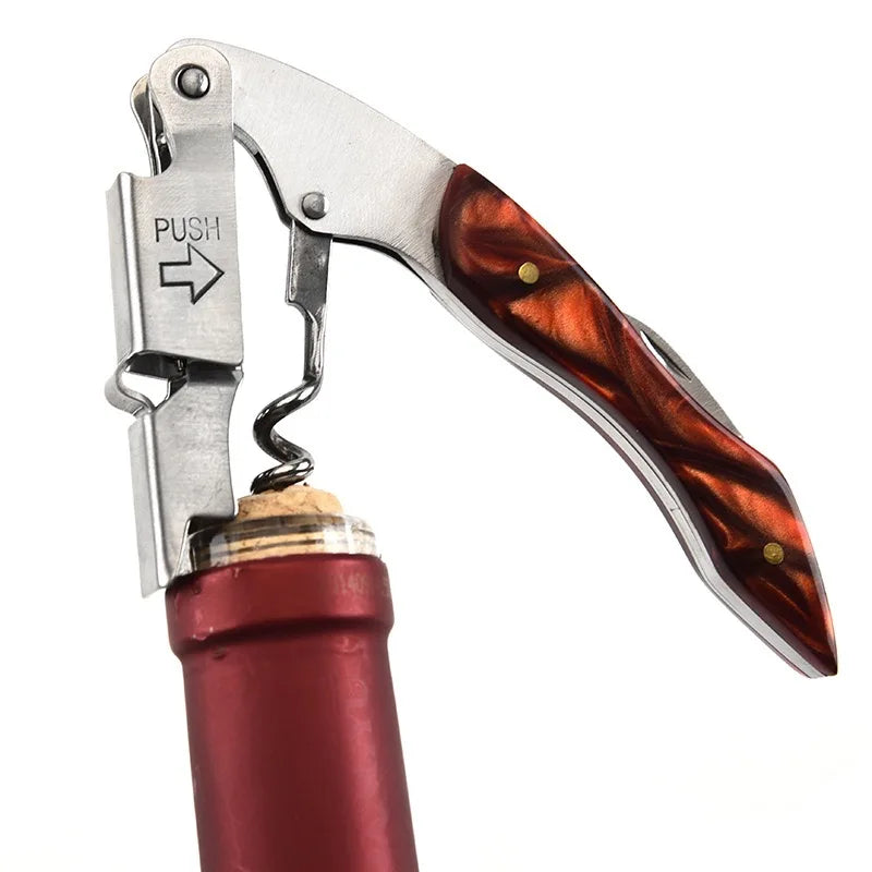 Kellnermesser Korkenzieher Weinöffner aus Edelstahl Weinschlüssel Flaschenöffner