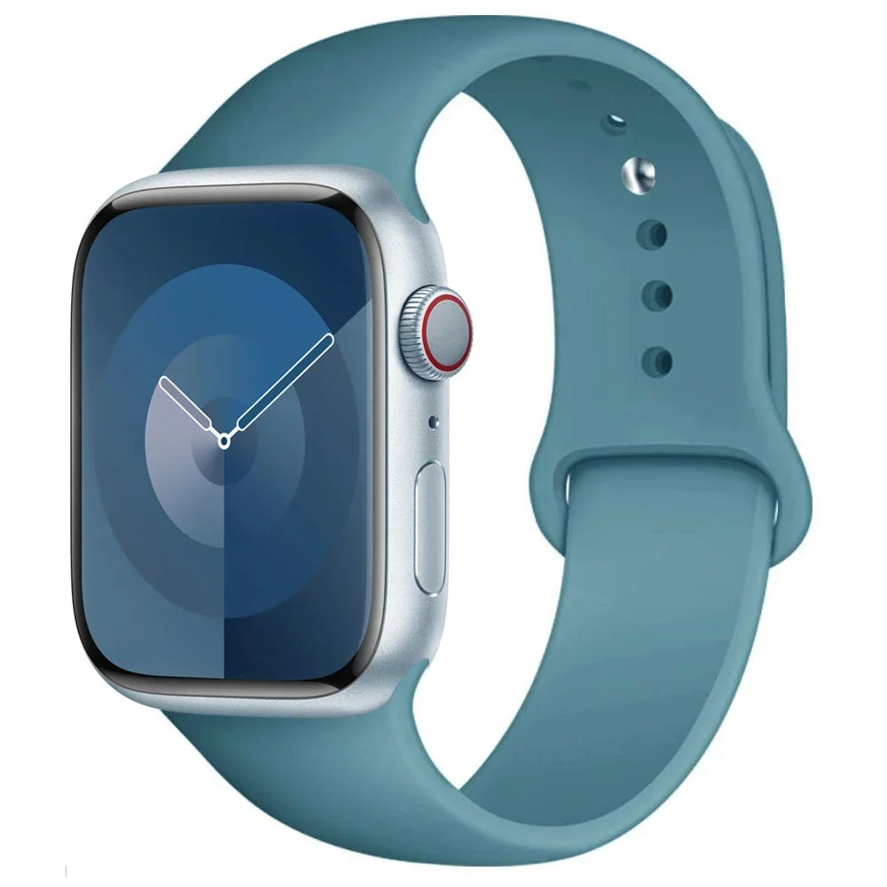 Silikon Armband für Apple Watch Series 9 8 7 6 5 4 3 SE Ultra Sport Band iWatch