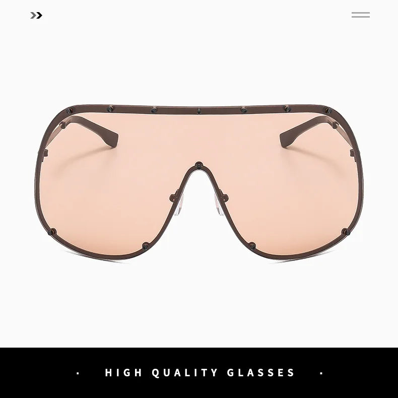 Occhiali da sole ovali oversize per donna e uomo Fotocromatici Polarizzati UV400