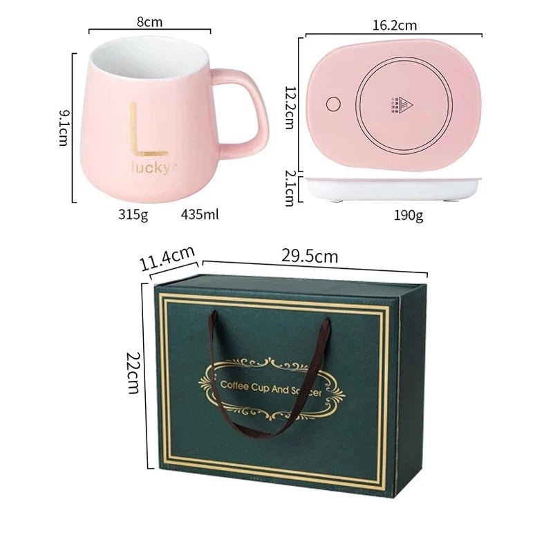 USB Wärmer Pad Untersetzer Kaffeewärmer Tassenwärmer Mug Set Becher Heizmatte
