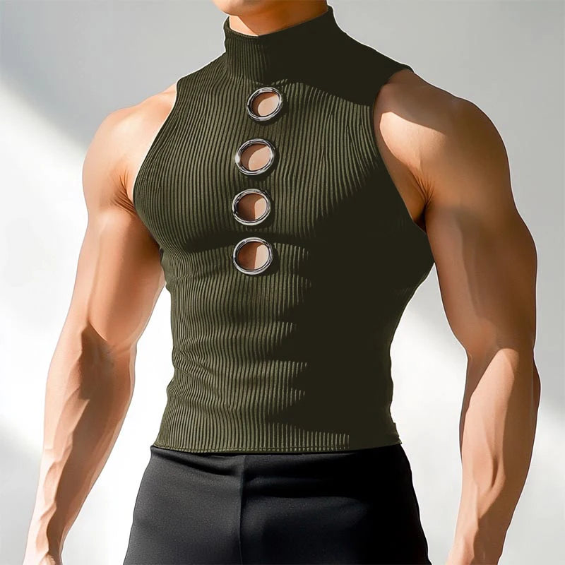 Herren Oberteil Ärmellos Tank Top Sexy Shirt Clubwear Muskel T-Shirt Unterhemd