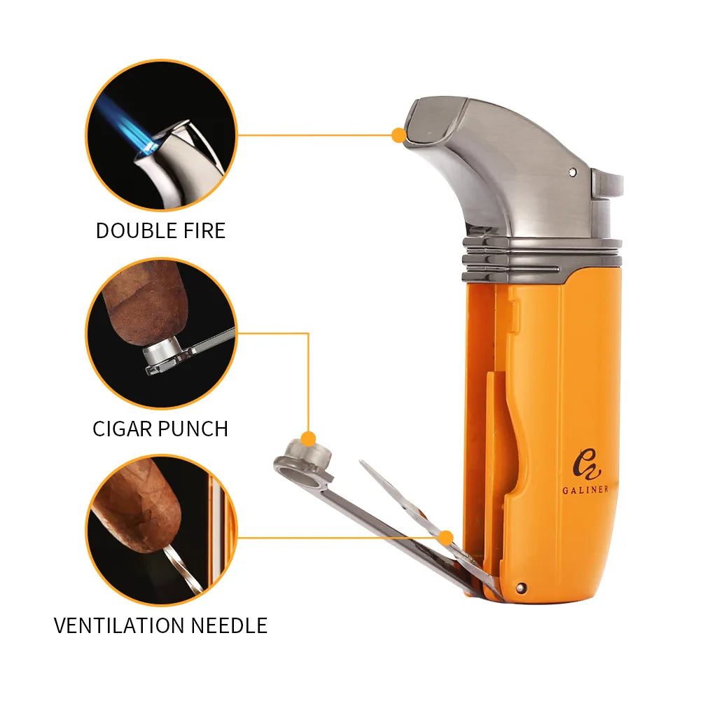 Reise Aschenbecher Zigarrenschneider Torch Jet Flame Feuerzeug Set Mit Box