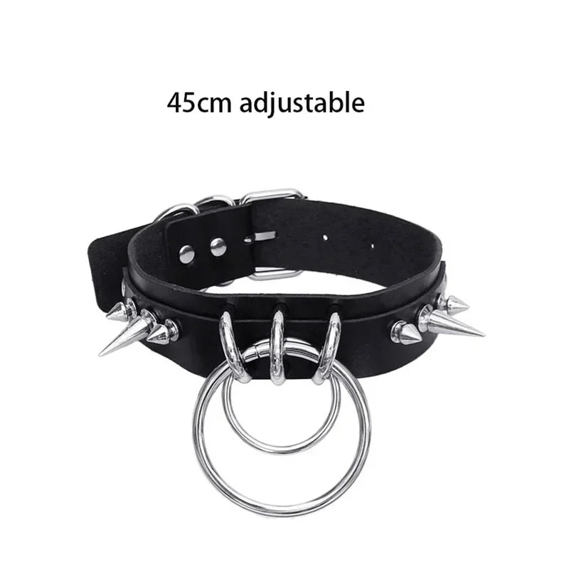 Sexy Halsband Harness Kette BH Gürtel  Punk Goth Frauen Bdsm Bondage Chocker