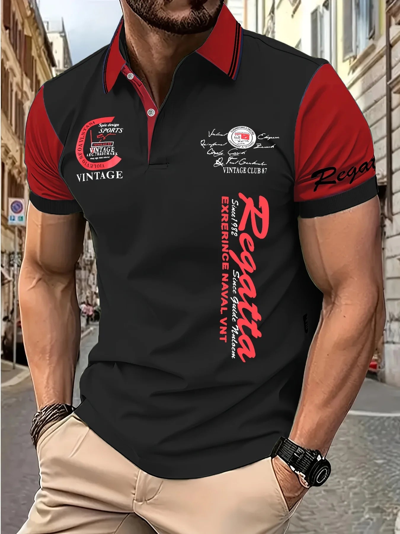 Herren Poloshirt POLO Shirt T-Shirt Kurzarm Hemd Fashion Polohemd Herrenmode Top