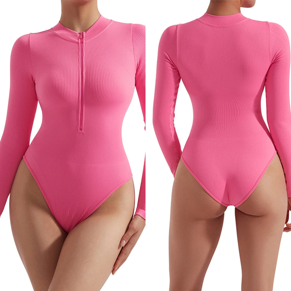 Damen Overall Bodycon Jumpsuit Streetwear Fitness-Strampler Playsuit Bodysuit