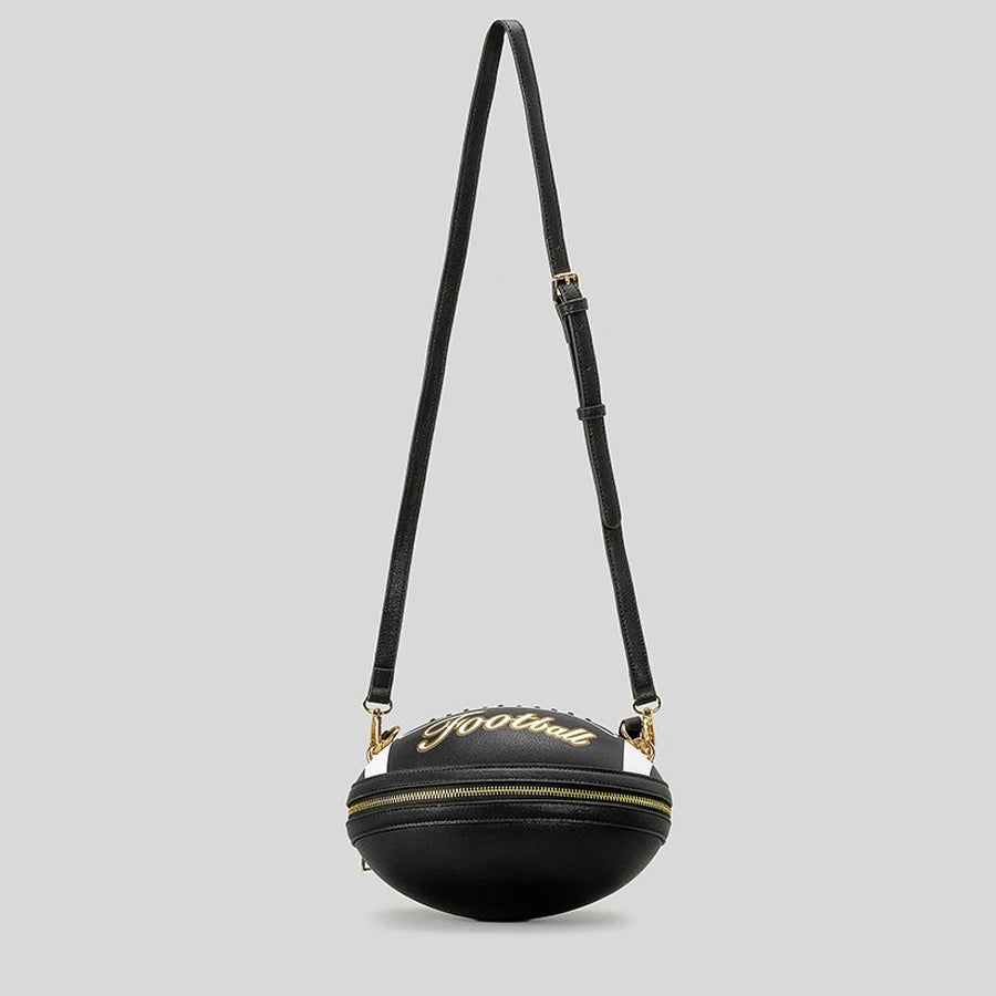 BagStreet kleine Damen Handtasche Schultertasche Herren Umhängetasche Football
