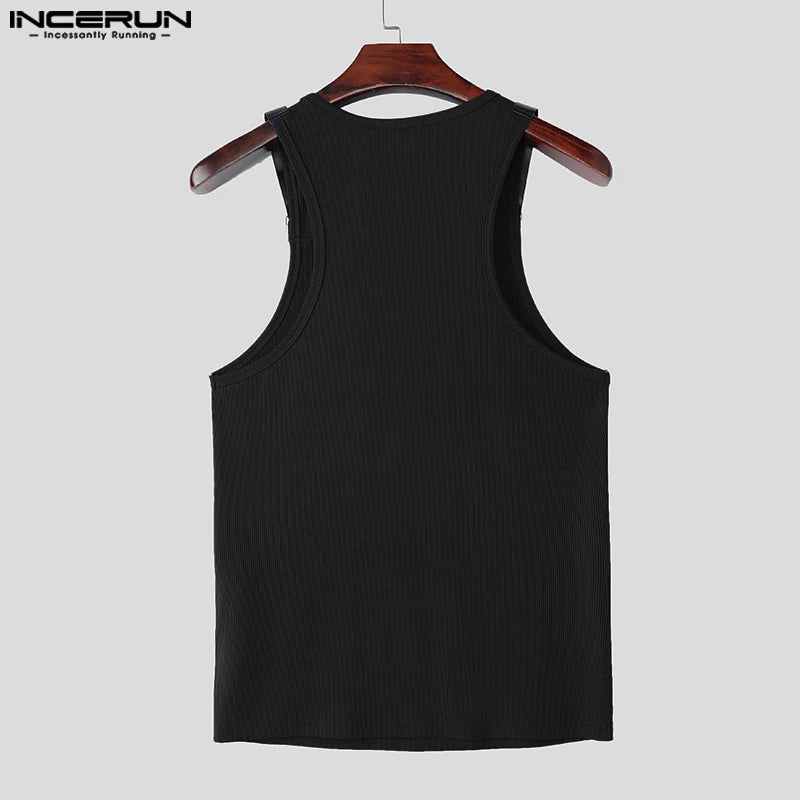 Herren Oberteil Ärmellos Tank Top Sexy Shirt Clubwear Muskel T-Shirt Unterhemd