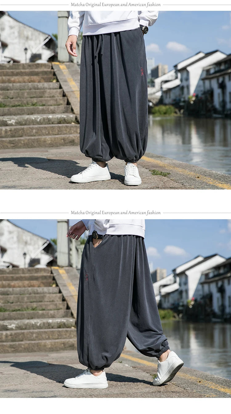 Männer Hose Haremshosen Pumphosen Pluderhosen Hosenrock Herrenrock Kilt Jogger