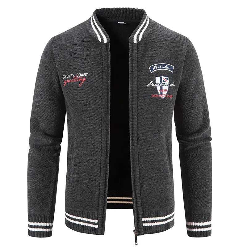 Herren Herbst Jacke Übergangsjacke Warme Sweatjacke Outdoor Zipper Sweater NEU