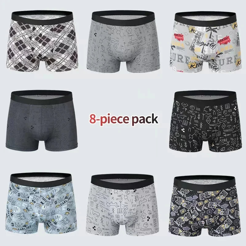 4er Pack Herren Boxershorts Unterhosen Basic Unterwäsche Boxer Shorts