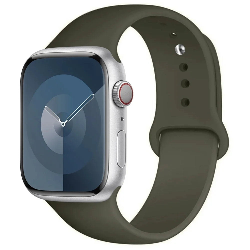 Silikon Armband für Apple Watch Series 9 8 7 6 5 4 3 SE Ultra Sport Band iWatch