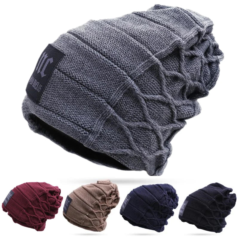 Warme Herren Damen Wintermütze Woll Mütze Fashion Strickmütze Kappe Hut Unisex