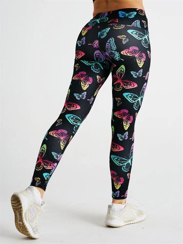 Yoga Leggings Push Up Hohe Taille Sexy Damen Sport Fitness Gym Stretch Hose