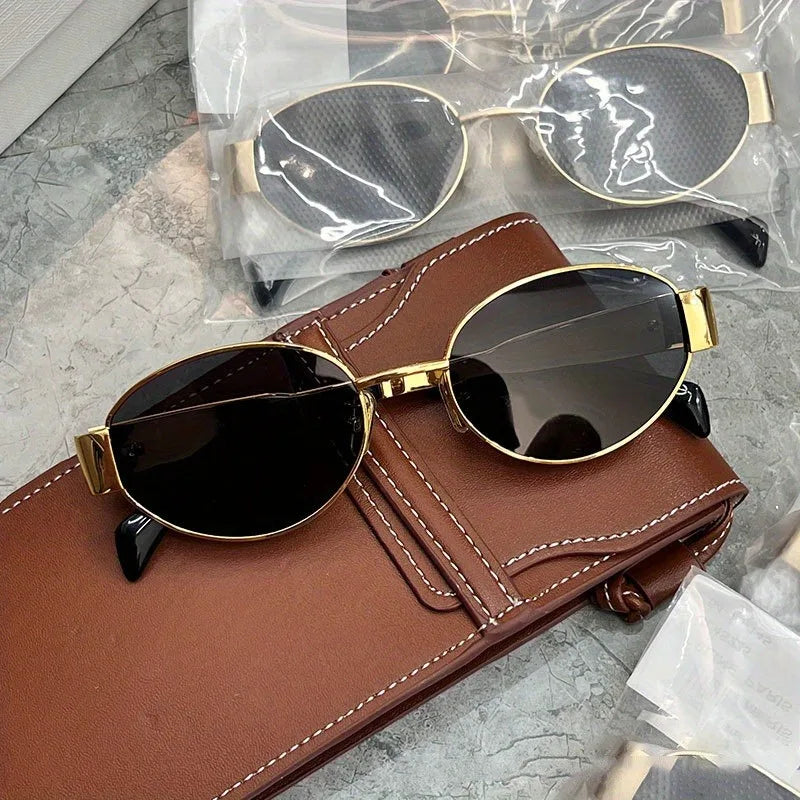 Damen Sonnenbrille Designer Luxus Brille Quadratische Übergröße Gläser Vintage