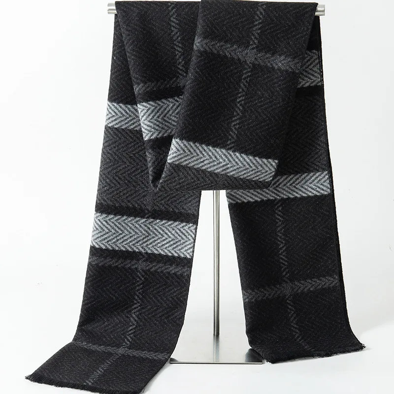 Herren Schal Winterschal Stola Schlauchschal Halstuch Wollschal Strickschal Loop