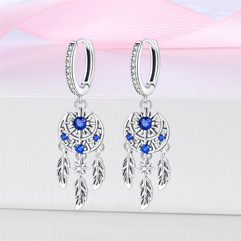 1 Paar Creolen aus 925 Sterling Silber Ohrringe Zirkonia Ohrstecker NEU