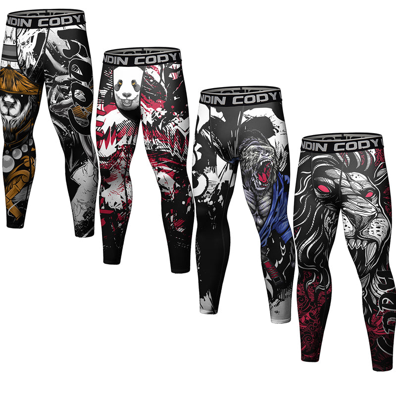 Herren Leggings Sporthose Jogginghose Trainingshose Lauf Hose Kompressionshose