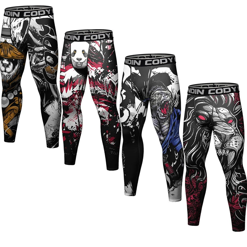 Herren Leggings Sporthose Jogginghose Trainingshose Lauf Hose Kompressionshose