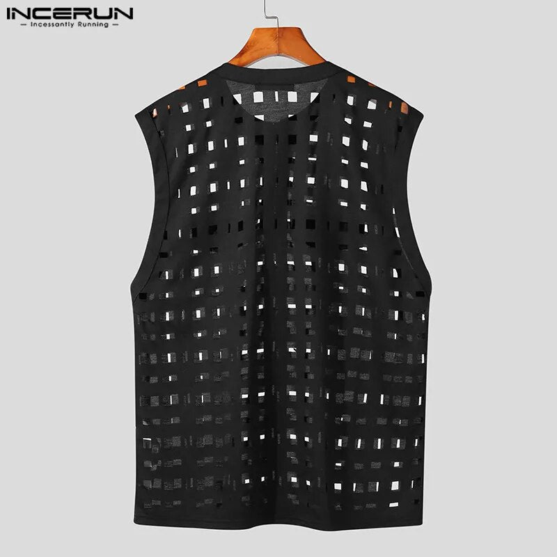 Fetisch Tank Tops Männer Sexy Bodysuits Herren Body Shirts Hemd Transparent Club