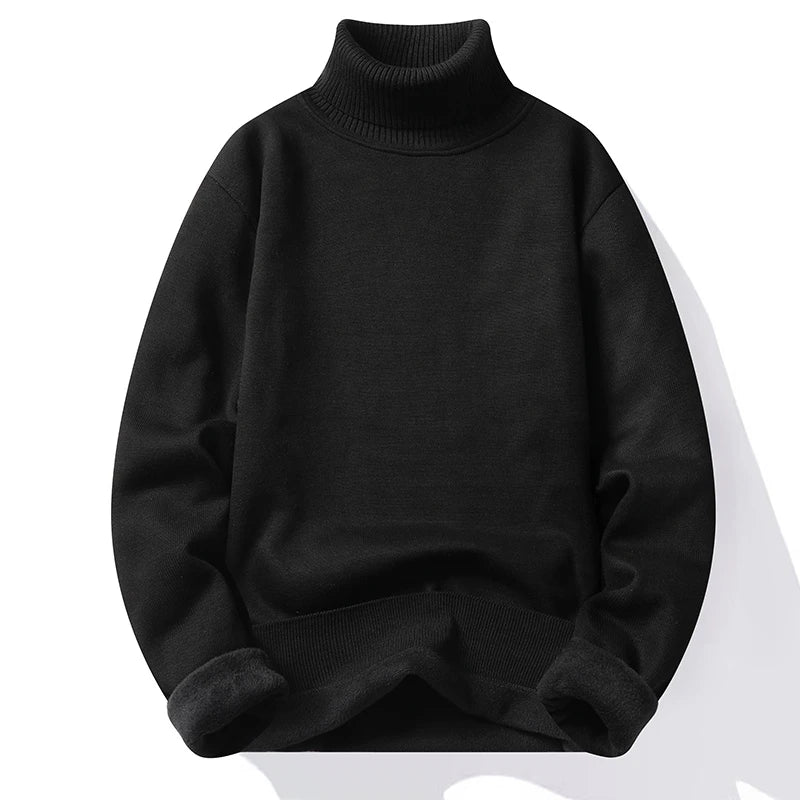 Herren Rollkragen Pullover Sweatshirt Leichter Pulli Sweater Shirt Langarmshirt