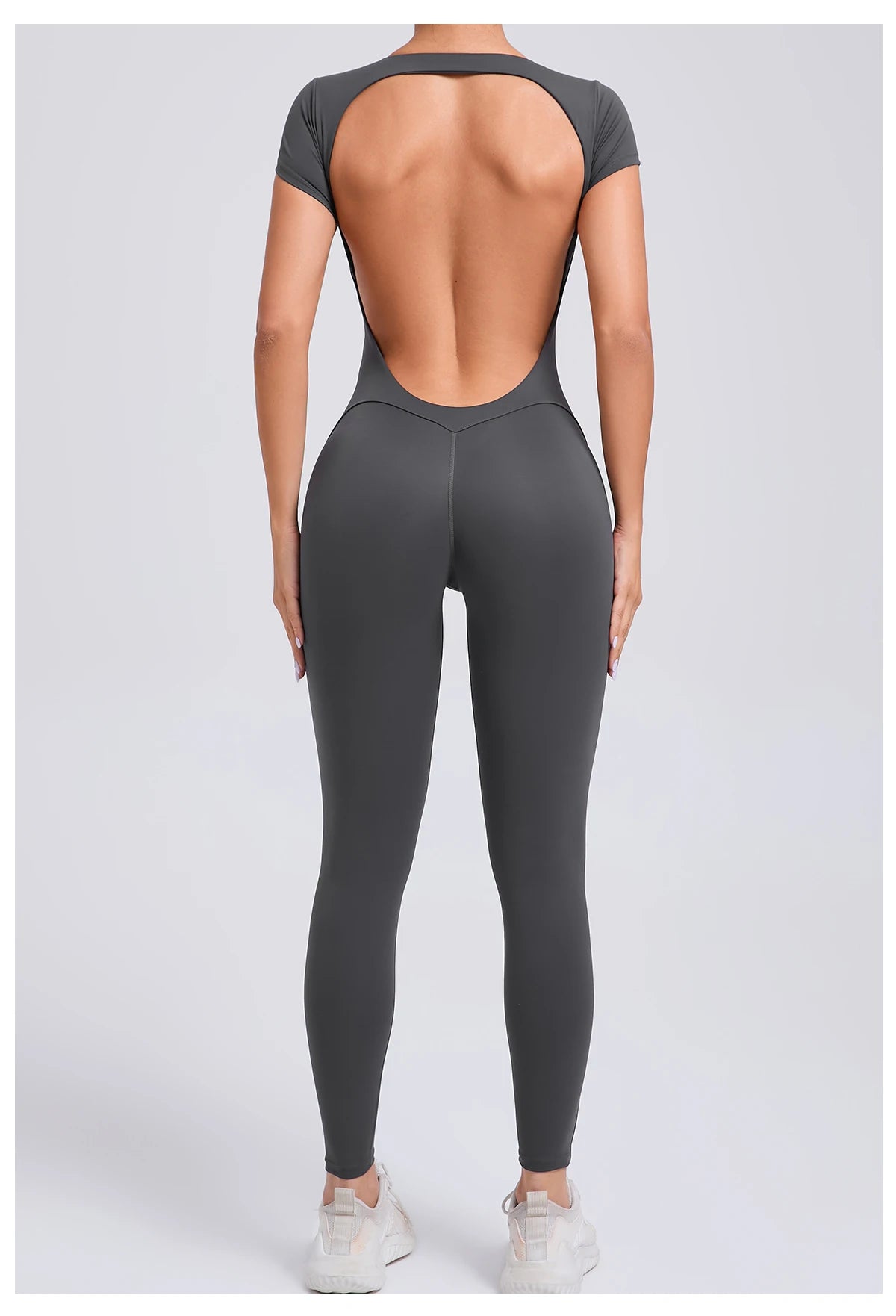 Tuta intera Sportiva Donna Rompers Pantaloni Yoga Palestra Sexy Jumpsuit Tutina