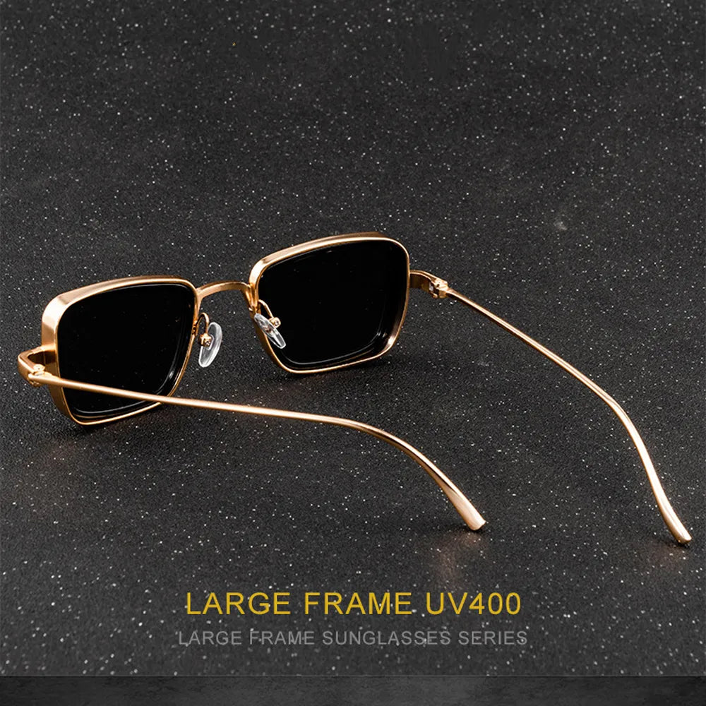 Designer Luxus Sonnenbrille Damen Herren Quadratische Gläser Vintage UV400