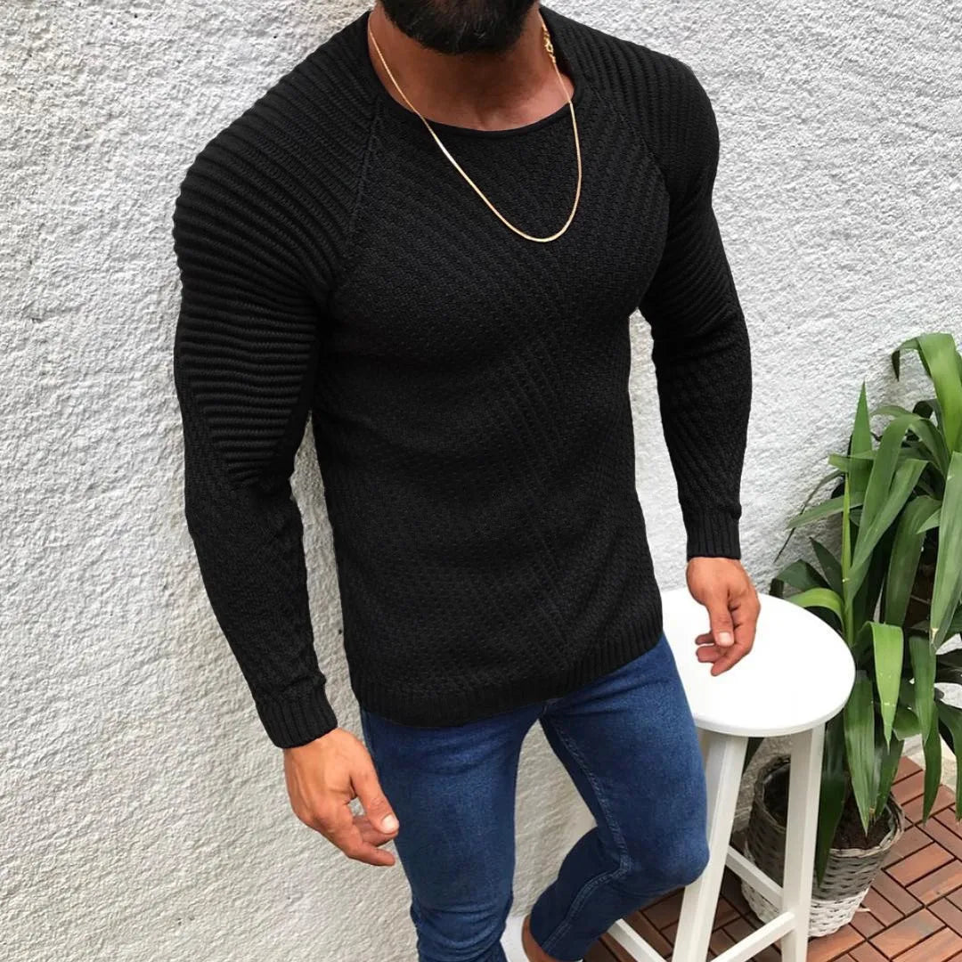 Herren Pullover Sweatshirt Pulli Zipper Sweater Shirt Langarmshirt Rollkragen