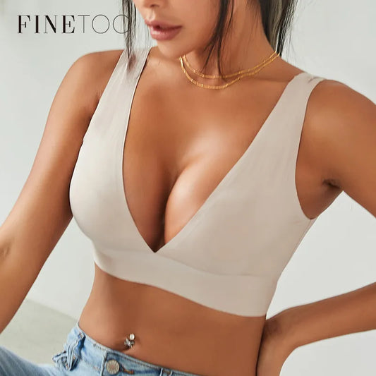 Damen Sommer Push Up BH Neckholder Tops T-Shirt Shirt Streetwear Sexy Damentop