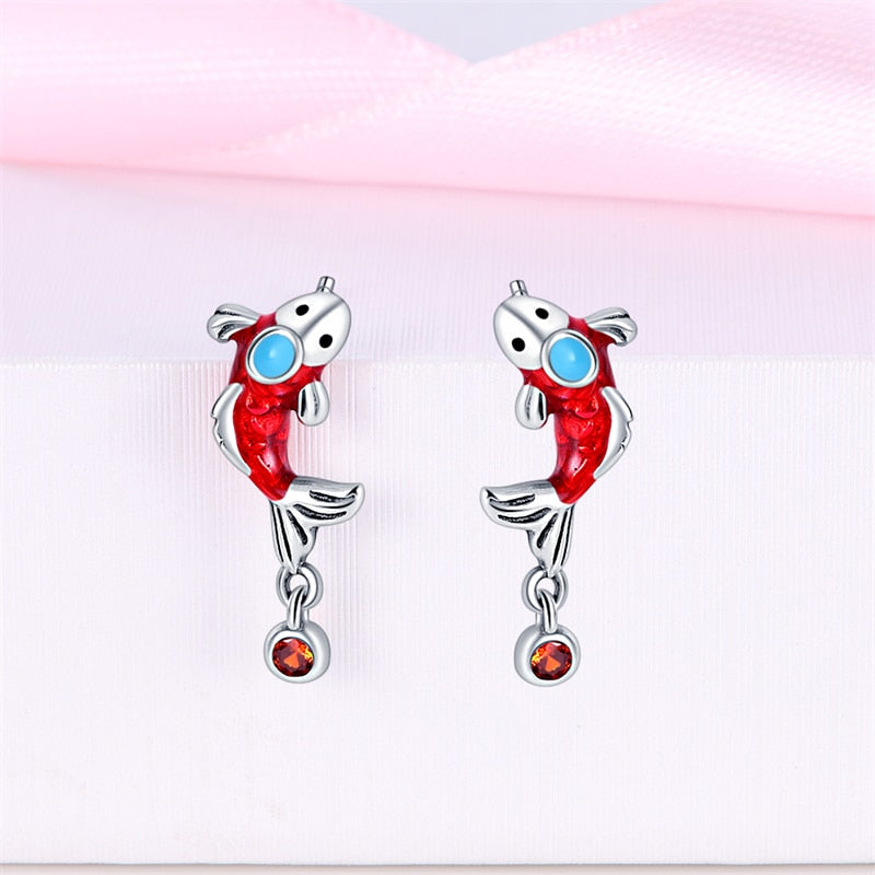 1 Paar Creolen aus 925 Sterling Silber Ohrringe Zirkonia Ohrstecker NEU