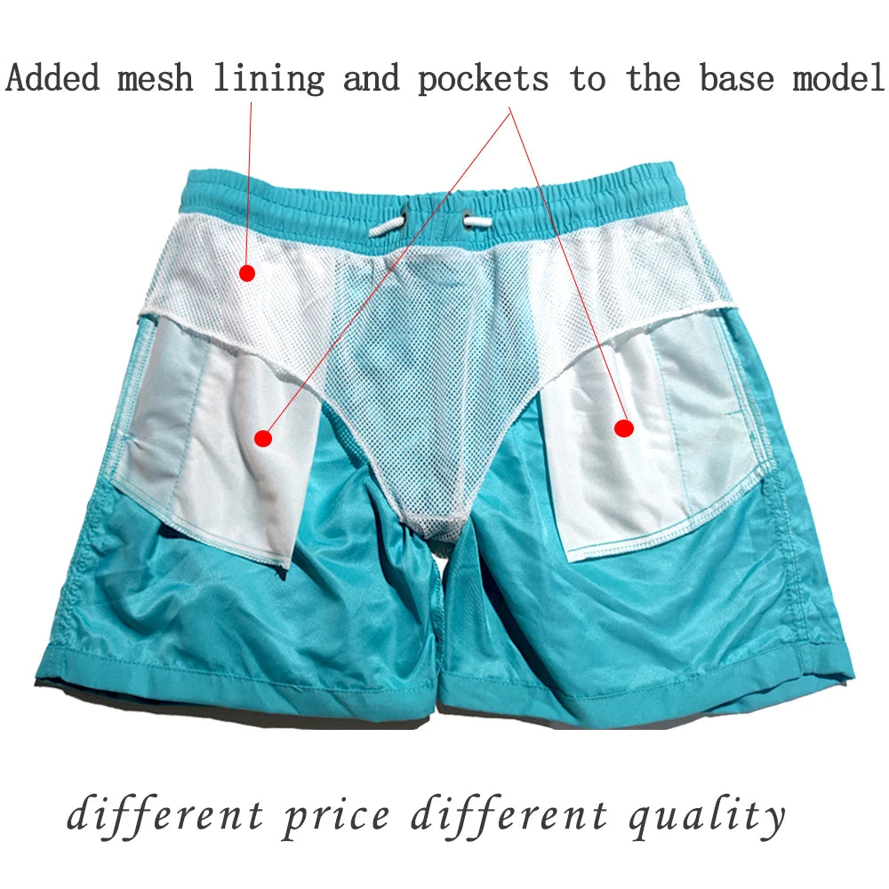Herren Badehose Badeshort Kurze Hose Shorts Schwimmhose 100% Polyester NEU