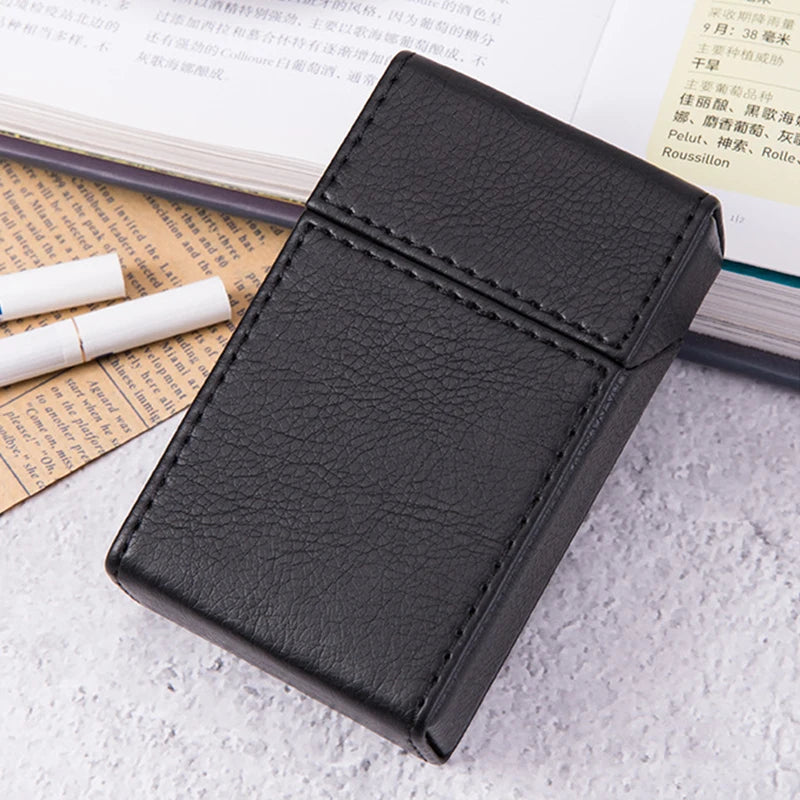 Zigarettenetui Etui 20 Zigaretten Dose Metall Box Mini Kunst Leder Gadgets