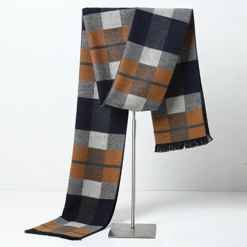 Herren Schal Winterschal Stola Schlauchschal Halstuch Wollschal Strickschal Loop
