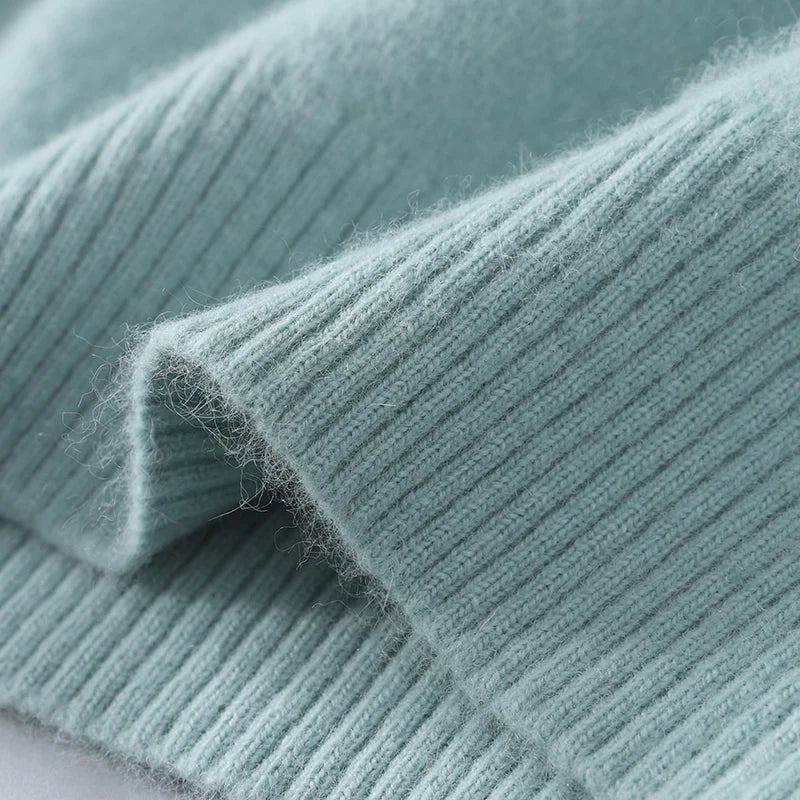 Herbst und Winter Männer Lose Rollkragen 100% Nerz Kaschmir Pullover männer Casual Thermische Pullover Einfarbig Stricken Plus-Größe top