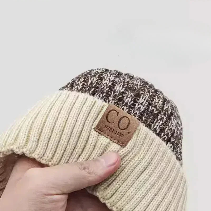 Warme Herren Damen Wintermütze Woll Mütze Fashion Strickmütze Kappe Hut Unisex