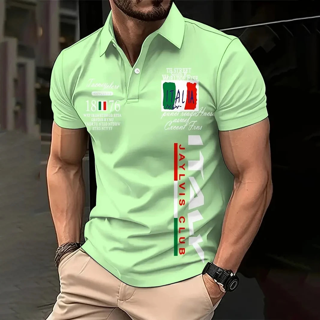 Herren Poloshirt POLO Shirt T-Shirt Kurzarm Zipper Hemd Fashion Polohemd NEU