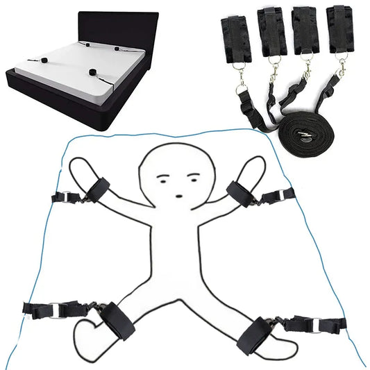BDSM Bondage Set Fesselset SM Peitsche Halsband Handschellen Sexspielzeug