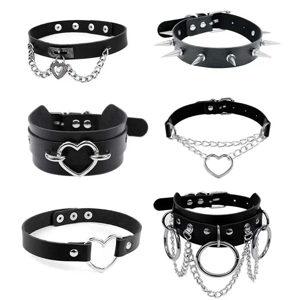 Sexy Halsband Harness Kette BH Gürtel  Punk Goth Frauen Bdsm Bondage Chocker