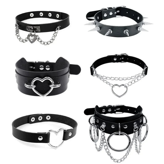 Sexy Halsband Harness Kette BH Gürtel  Punk Goth Frauen Bdsm Bondage Chocker