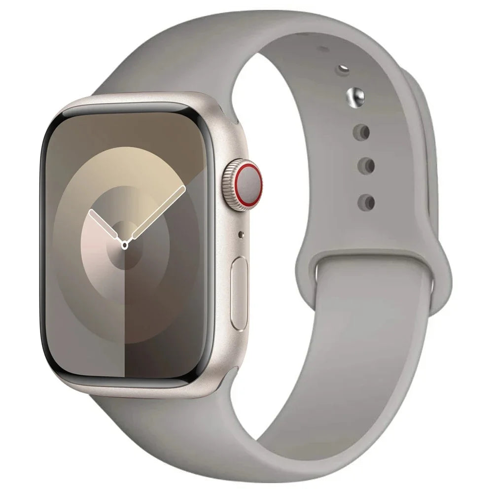Silikon Armband für Apple Watch Series 9 8 7 6 5 4 3 SE Ultra Sport Band iWatch