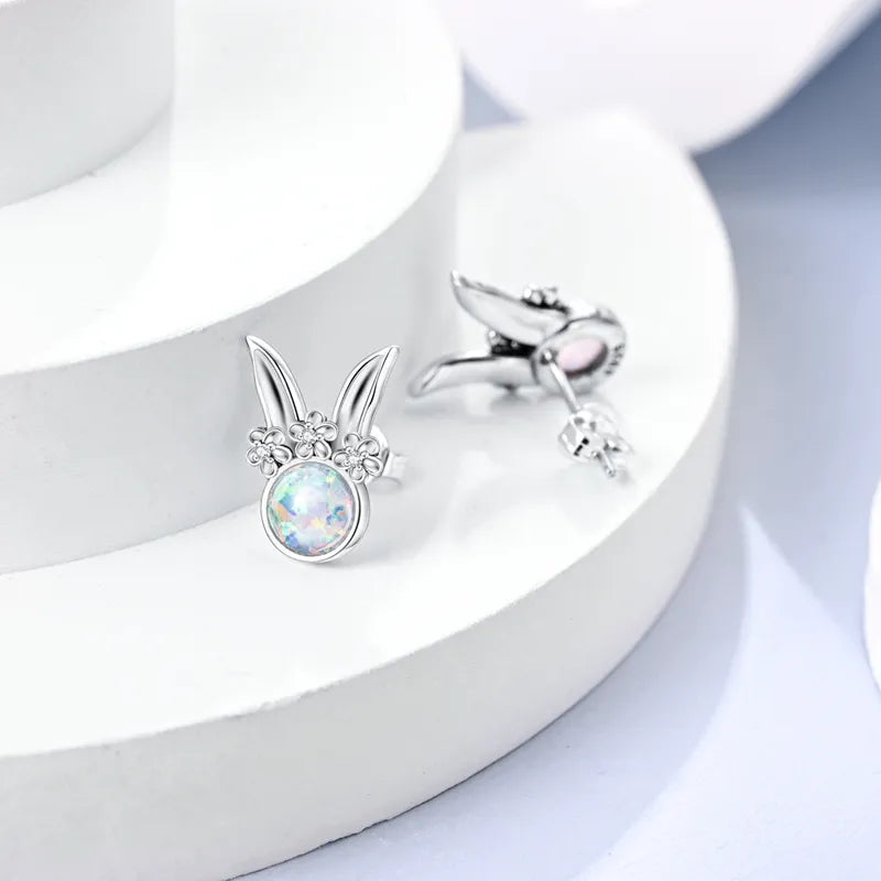 1 Paar Creolen aus 925 Sterling Silber Ohrringe Zirkonia Ohrstecker NEU