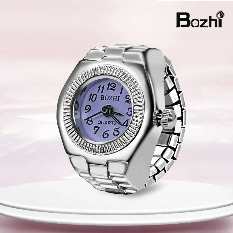 Fashion Fingeruhr Ringuhr Punk Finger Mini Uhr Quarzuhr Ring Herren Damen