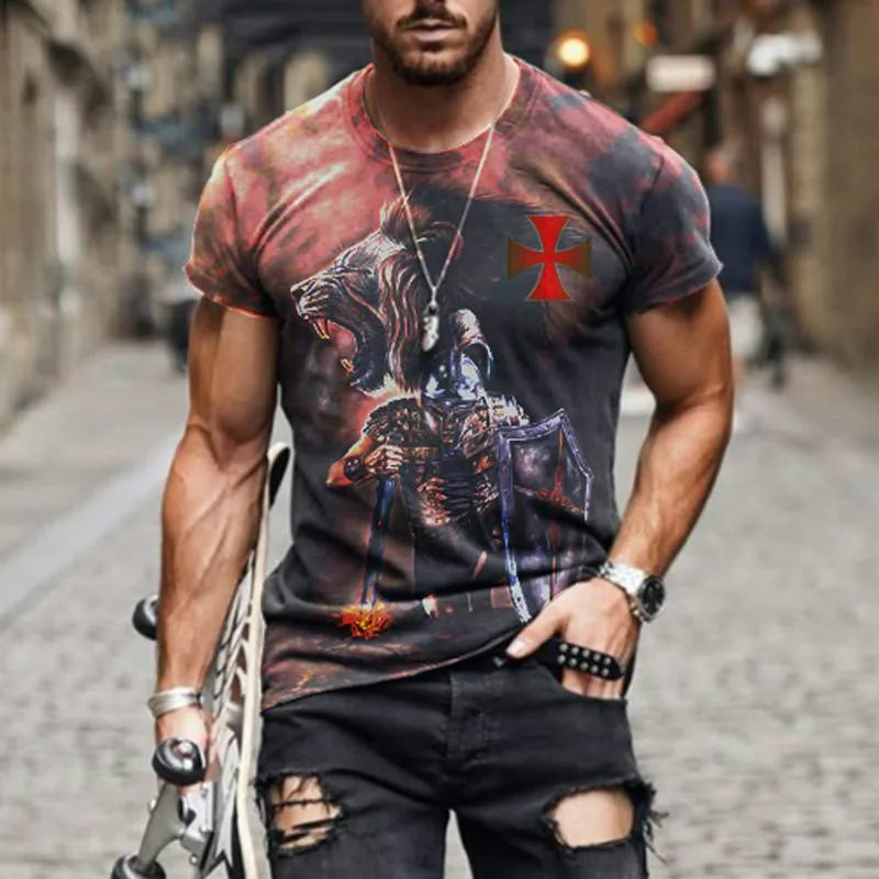 Männer T-Shirt Jesus Herrenmode Shirts Hemd Streetwear Spandex Tank Top