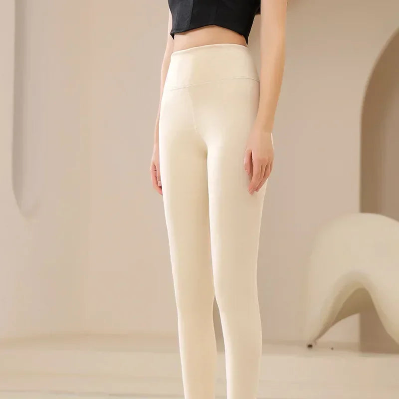 Frauen Winter Strumpfhose Hose Warm Thermohose Innenfleece Blickdichte Leggins