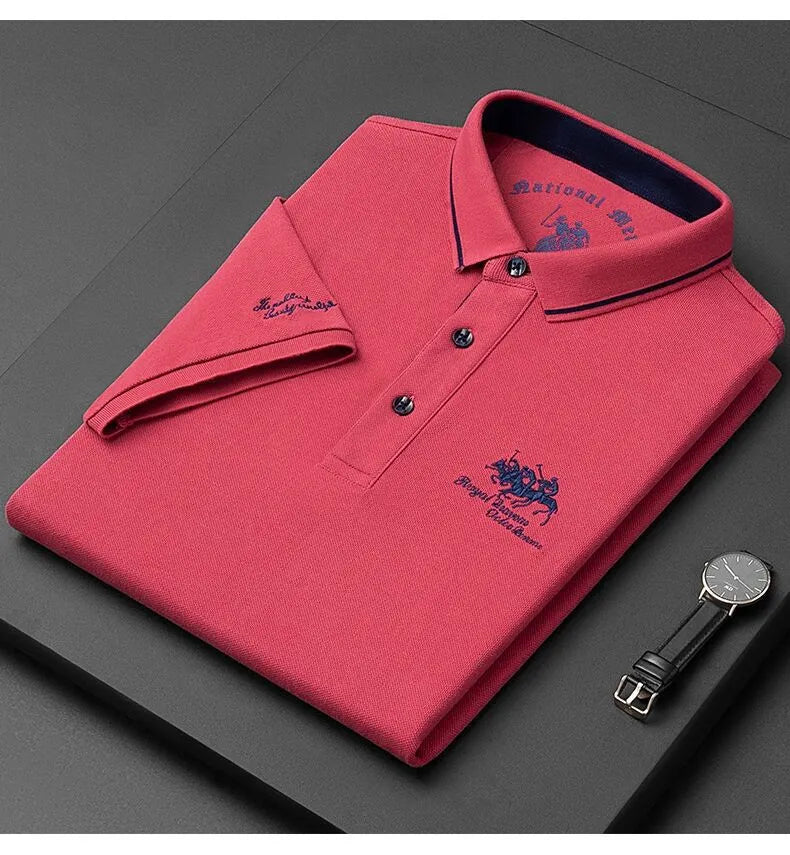 Herren Poloshirt POLO Shirt Kontrast Kragen Kurzarm Slim Fit Hemd Polohemd Neu