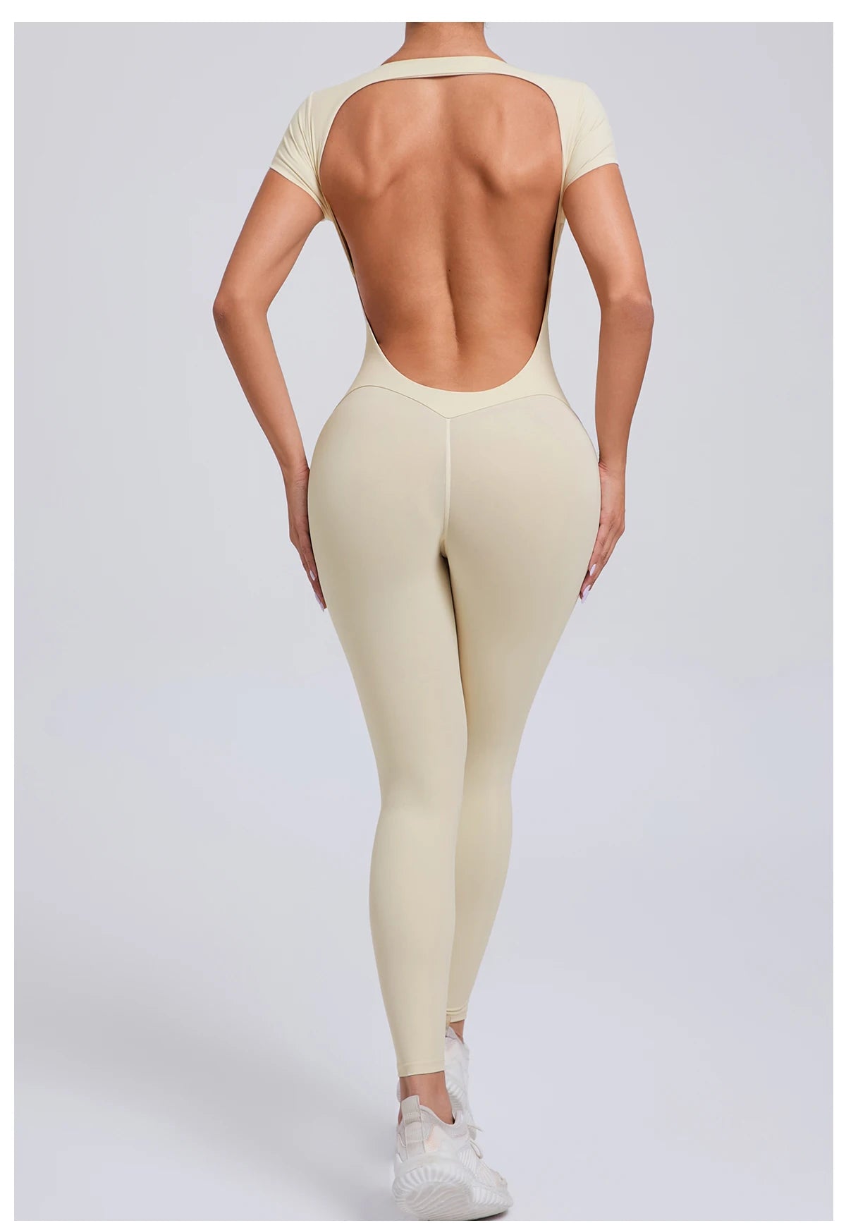 Tuta intera Sportiva Donna Rompers Pantaloni Yoga Palestra Sexy Jumpsuit Tutina