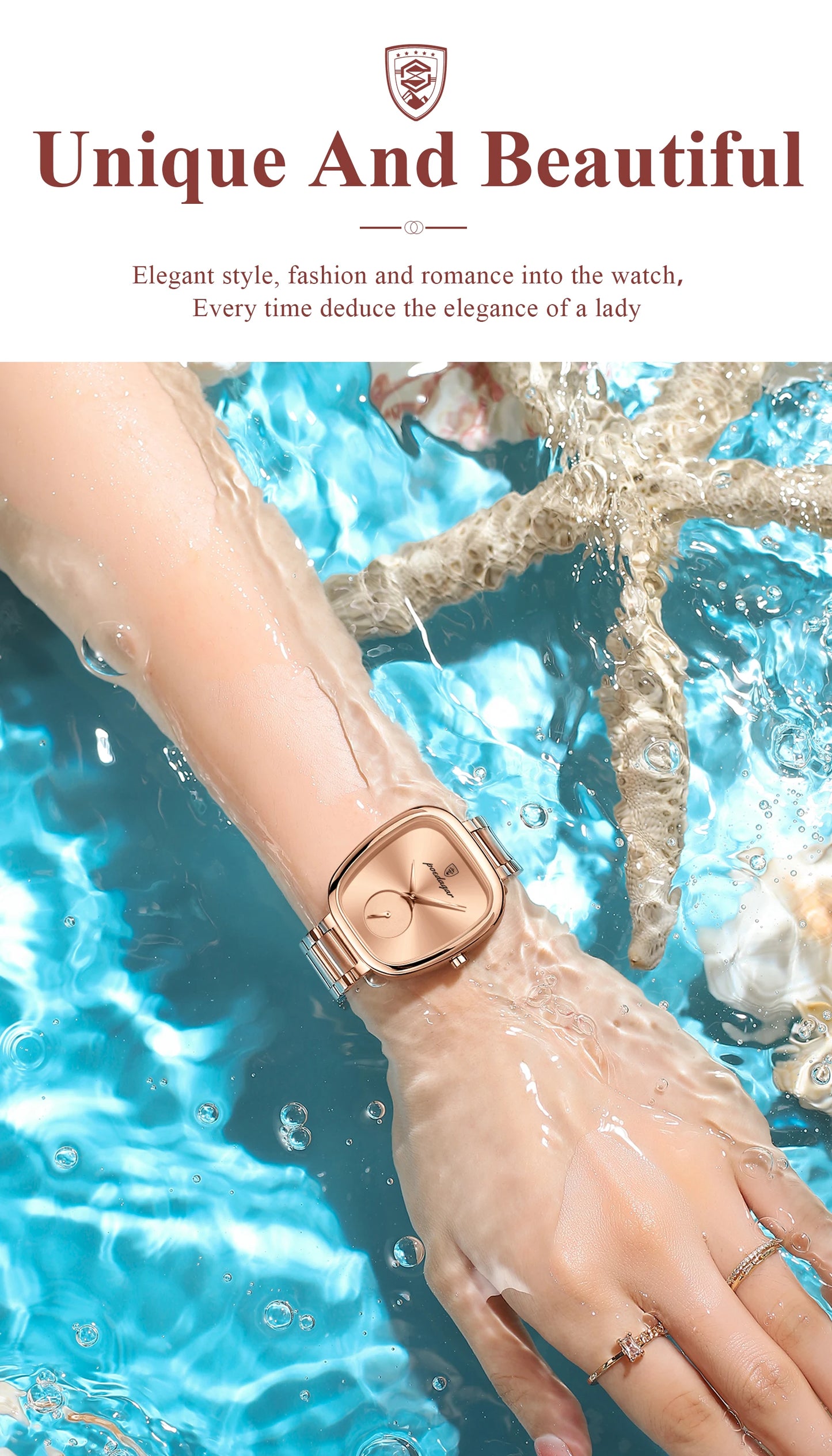 Damen Armbanduhr Armband Uhren Luxus Quarz Uhr Silber Gold Business Quarzuhr