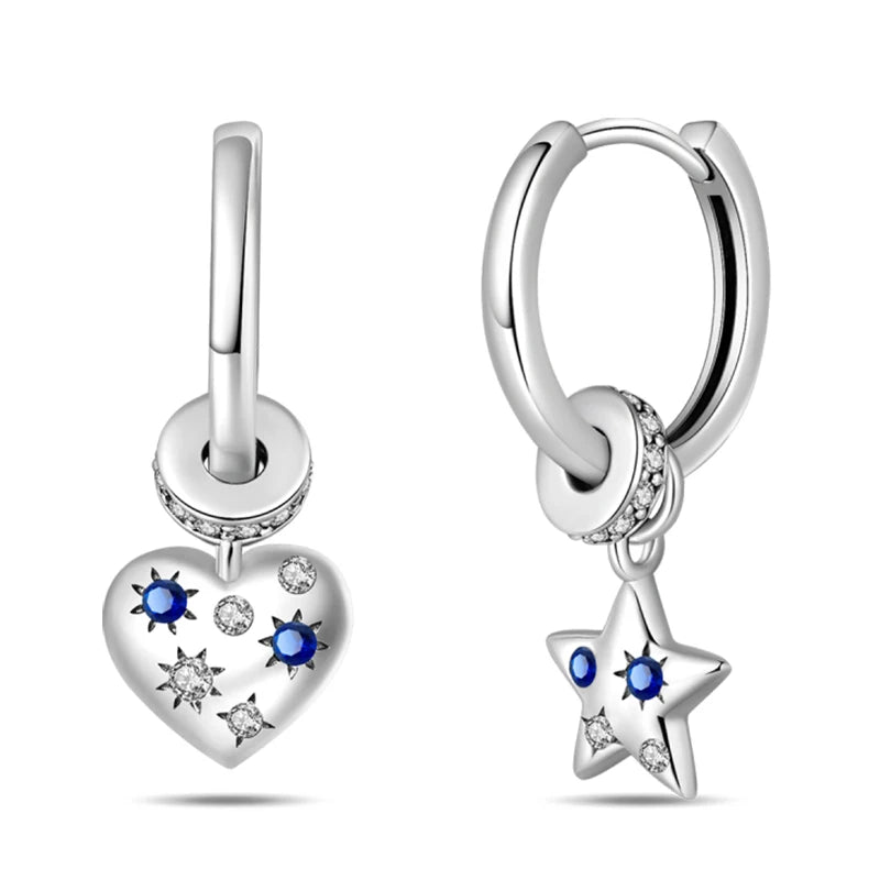 Creole Argento 925 Sterling Zirconi | Orecchini Eleganti Ipoallergenici Regalo