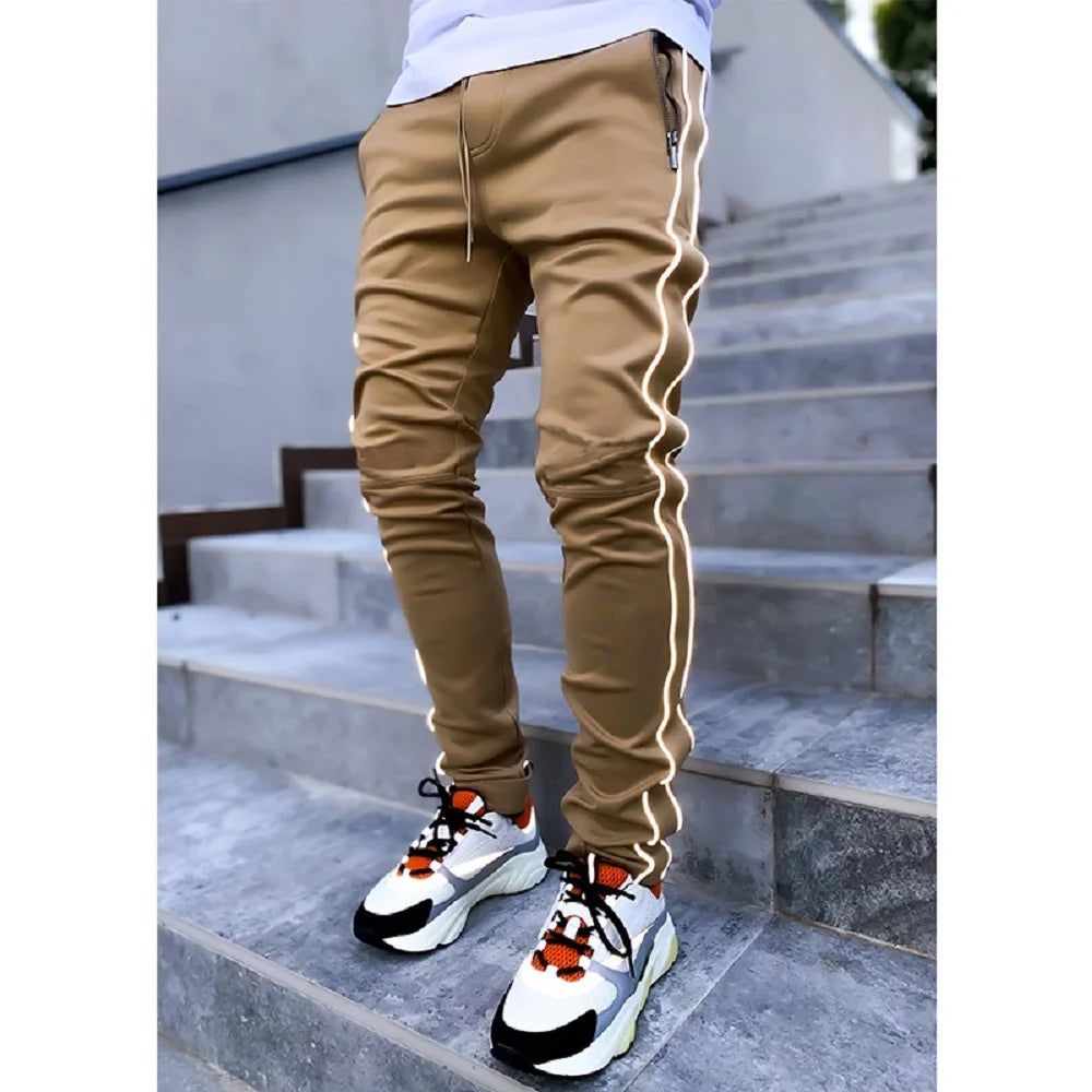 Herren Sporthose Jogger Jogginghose Sweatpants Trainingshose Cargo Hose mit Zip