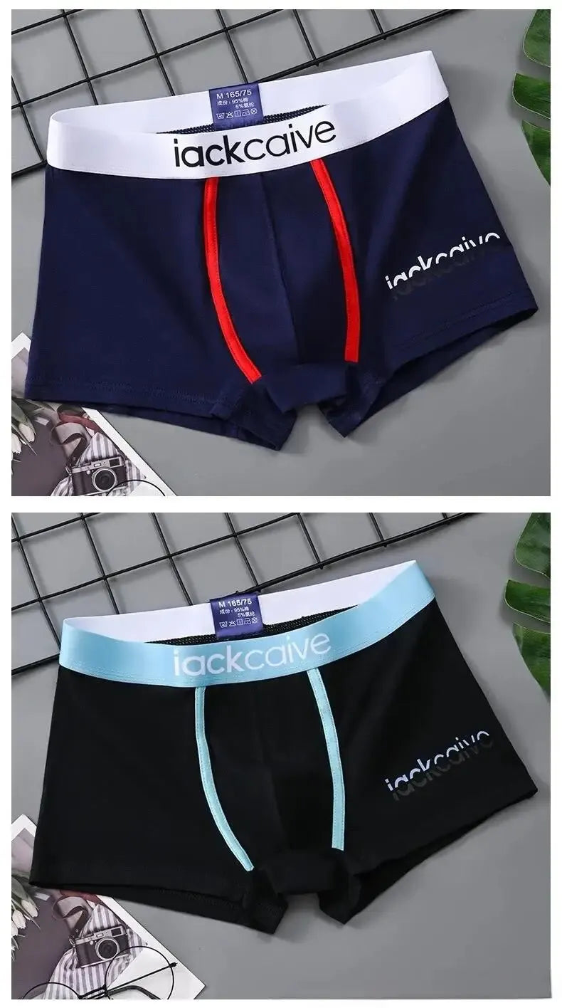 3Pcs Männliche Höschen Baumwolle männer Unterwäsche Boxer Atmungsaktiv Mann Boxer Gedruckt Unterhose Bequeme Shorts Männer Unterwäsche M-3XL