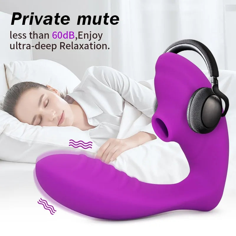 Silikon Dildo G-Punkt Saug Vibrator 10 modi Sexspielzeug für Frauen Klitoris